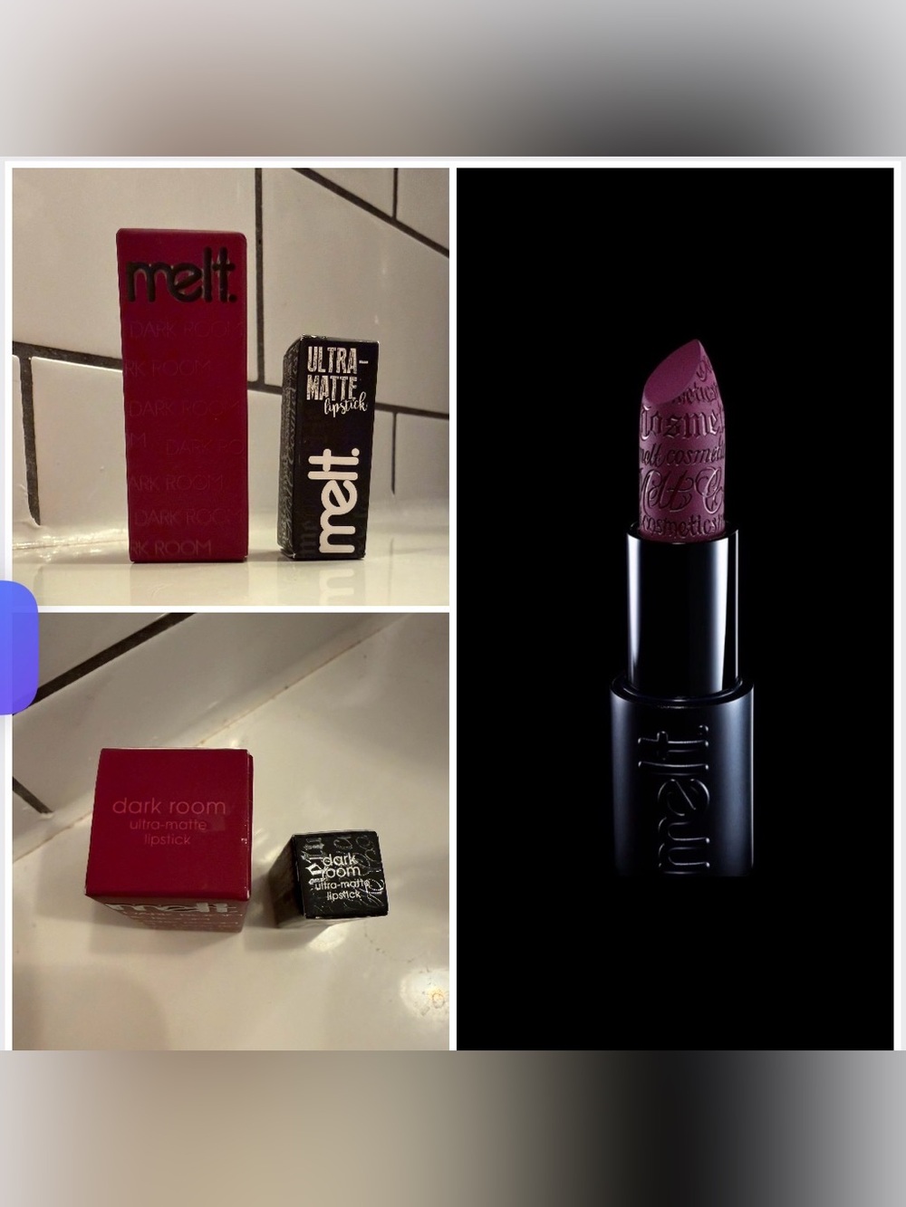 MELT COSMETICS Ultra Matte Lipstick- Dark Room FULL SIZE and Mini
